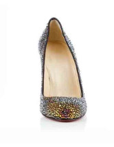 3 9/10'' High Heel Purple Lint Womens Fashion Shoes