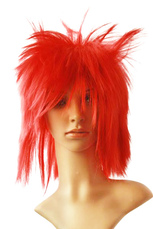 Women's Red Short Straight Cosplay Wig