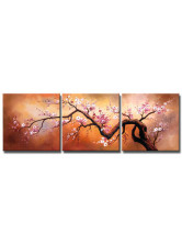 Plum Blossom toile peintures à l'huile à la main groupe
