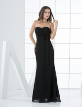 Sweetheart Sash Bow Empire Wasit Chiffon Bridesmaid Dress