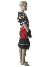 Costume Cosplay d'enfants de Kingdom Hearts 2 Sora en tissu uniforme noir rouge blanc bleu et jaune.