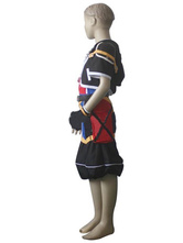 Costume Cosplay d'enfants de Kingdom Hearts 2 Sora en tissu uniforme noir rouge blanc bleu et jaune.
