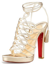 Sandales d'argent splendide à talons hauts avec plate-forme en PU