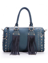Fourre-tout Féminin Gland PU Bleu Marine de la mode 