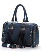 Fourre-tout Féminin Gland PU Bleu Marine de la mode 