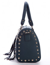 Fourre-tout Féminin Gland PU Bleu Marine de la mode 