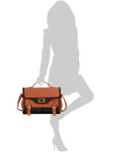 Fourre-tout Féminin PU Noir de la mode 34*25*13cm