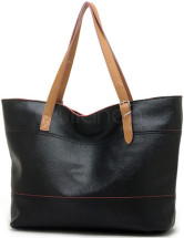 Fourre-tout Féminin PU Ange Simple Noir 46*15*30cm de la mode 