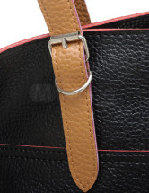 Fourre-tout Féminin PU Ange Simple Noir 46*15*30cm de la mode 