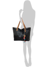 Fourre-tout Féminin PU Ange Simple Noir 46*15*30cm de la mode 