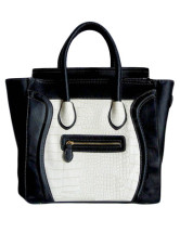 Fourre-tout Féminin 33*19*31cm Motif lol Drole Noir Blanc 