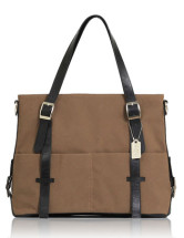 Sacoche Féminine PU Café 46*16*26cm de la mode