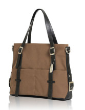 Sacoche Féminine PU Café 46*16*26cm de la mode