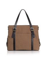 Sacoche Féminine PU Café 46*16*26cm de la mode