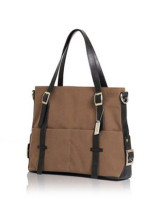 Sacoche Féminine PU Café 46*16*26cm de la mode