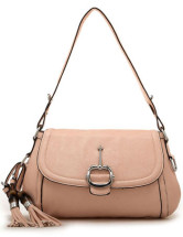 PInk PU Sweet 33*10*19cm Fringe Women Shoulder Bag 