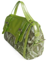 Sacoche Féminine Unique 35*15*25cm PU Fuir Verte 