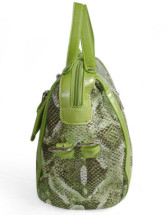 Sacoche Féminine Unique 35*15*25cm PU Fuir Verte 