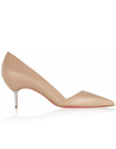 Dressy Light Beige Sheep Skin Womens 2 3/4'' High Heel Fashion Shoes