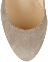 Escarpins trapus pour femmes en daim de peau de mouton gris