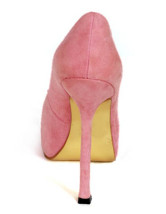 Amazing Pink Glace Kid Leather 5 1/2'' High Heel Shoes For Women