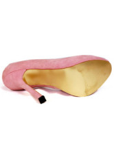 Amazing Pink Glace Kid Leather 5 1/2'' High Heel Shoes For Women