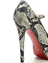 Escarpins moderne à talons hauts de  5 1/2'' et plate-forme en PU 