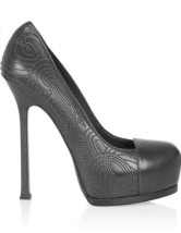 Modern Black Sheepskin 5 1/2''High Heel Shoes For Women