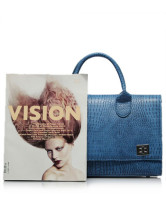 Fourre-tout Féminin PU Bleu 37*14*24cm de la mode 