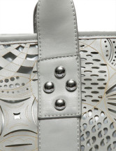 Fourre-tout Féminin PU Décoration Gris Chaine 38*11*32cm  