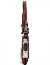 偉大な白 38 * 7 * 17 cm PU レディース ショルダー バッグ