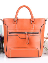 Cool sac fourre-tout de décoration de Zip PU cuir femmes