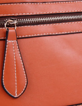 Cool sac fourre-tout de décoration de Zip PU cuir femmes