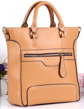 Cool sac fourre-tout de décoration de Zip PU cuir femmes