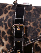 Moderne Leopard PU cuir boucles sac fourre-tout de la femme