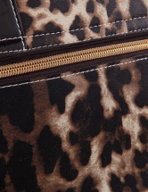 Moderne Leopard PU cuir boucles sac fourre-tout de la femme
