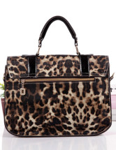 Moderne Leopard PU cuir boucles sac fourre-tout de la femme