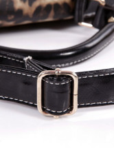 Moderne Leopard PU cuir boucles sac fourre-tout de la femme