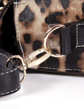 Moderne Leopard PU cuir boucles sac fourre-tout de la femme