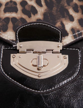 Moderne Leopard PU cuir boucles sac fourre-tout de la femme