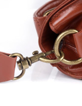 Sweet PU cuir boucles Satchel Bag de femmes décoration