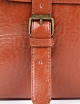 Sweet PU cuir boucles Satchel Bag de femmes décoration