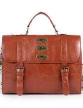 Sweet PU cuir boucles Satchel Bag de femmes décoration
