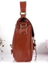 Sweet PU cuir boucles Satchel Bag de femmes décoration