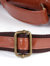 Sweet PU cuir boucles Satchel Bag de femmes décoration