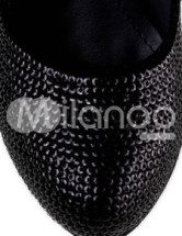 Fashion Black 5 1/2'' High Heel 2 2/5'' Platform Suede Womens Heels