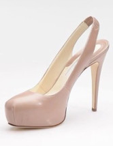 4 3/4'' Haut talon léger Rose mouton chaussures pour femmes Slingback