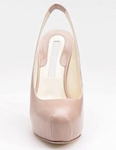 4 3/4'' Haut talon léger Rose mouton chaussures pour femmes Slingback
