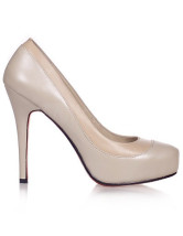Hauts talons rouge pour femmes en peau de mouton
