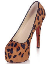 5 1/2'' Leopard Platform Women's Red Buttom High Heels